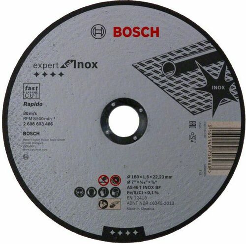 Bosch Power Tools Trennscheibe 115x3mm INOX 2608603406