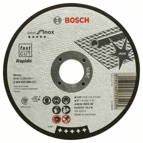 Bosch Power Tools Trennscheibe 125x1,0mm INOX 2608603488