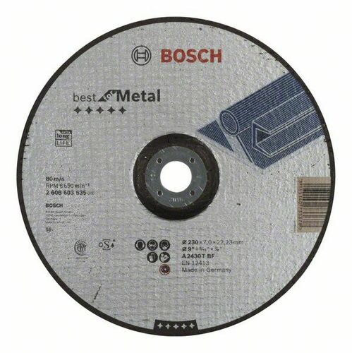 Bosch Power Tools Schruppscheibe 230x7,0mm METAL 2608603535 Bosch Power Tools Schruppscheibe 230x7,0mm METAL 2608603535
