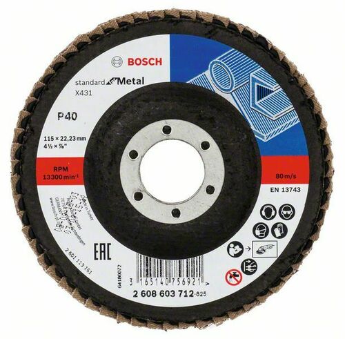 Bosch Power Tools Fächerschleifscheibe X431,115mm,40 2608603712