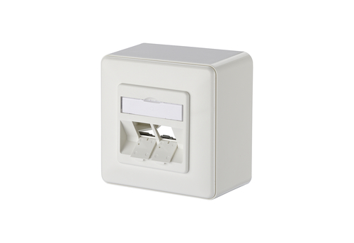 Metz Connect Keystone Dose AP 2Port leer reinweiß 130B20D20002KE Metz Connect Keystone Dose AP 2Port leer reinweiß 130B20D20002KE