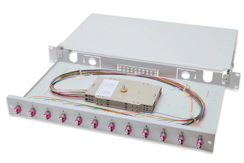 DIGITUS LWL-Spleißbox 1HE 12xLC OM4 DN-96331-4 DIGITUS LWL-Spleißbox 1HE 12xLC OM4 DN-96331-4