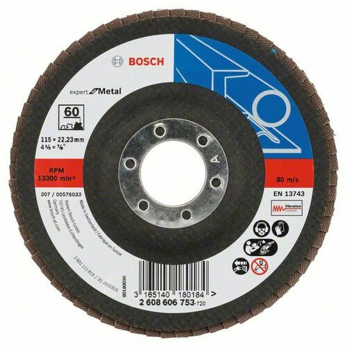 Bosch Power Tools Fächerschleifscheibe X551,115mm,60 2608606753