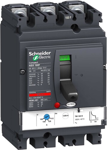 Schneider Electric Leistungsschalter 112-160A 70KA/415VAC LV430670