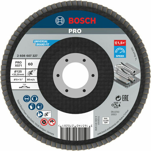 Bosch Power Tools Fächerschleifscheibe X571,125mm,60 2608607327
