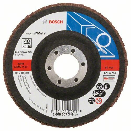 Bosch Power Tools Fächerschleifscheibe X551,115mm,40 2608607349