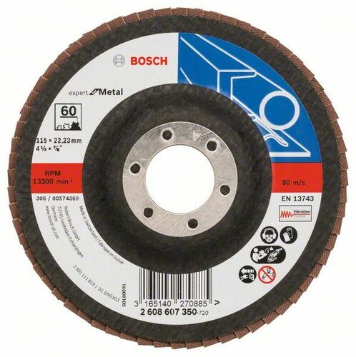 Bosch Power Tools Fächerschleifscheibe X551,115mm,60 2608607350