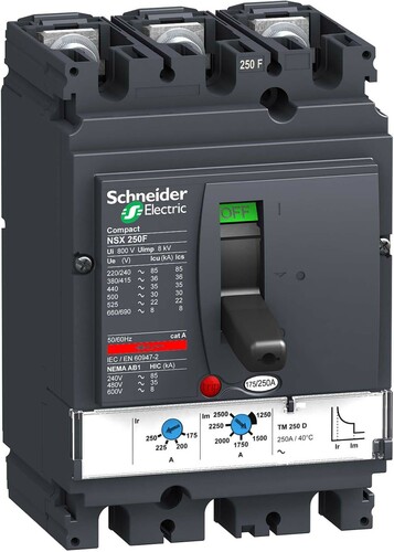 Schneider Electric Leistungsschalter 140-200A 70KA/415VAC LV431671