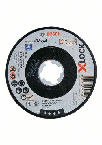 Bosch Power Tools Trennscheibe X-Lock 115x1,6x22,23 2608619252