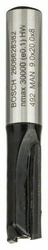 Bosch Power Tools Nutfräser 8mm,D1 9mm,L19,6mm 2608628382