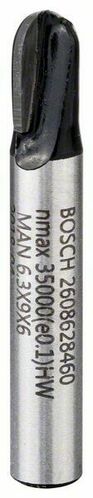 Bosch Power Tools Hohlkehlfräser 6mm, R1 3,2mm 2608628460