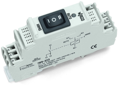 WAGO GmbH & Co. KG Schaltrelais-Baustein 24VDC,1S, Hand 789-323 WAGO GmbH & Co. KG Schaltrelais-Baustein 24VDC,1S, Hand 789-323