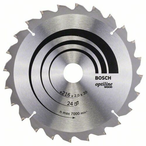 Bosch Power Tools PRO Wood Kreissägeblatt, 216 x 2 x 30 mm, Z24 2608640431