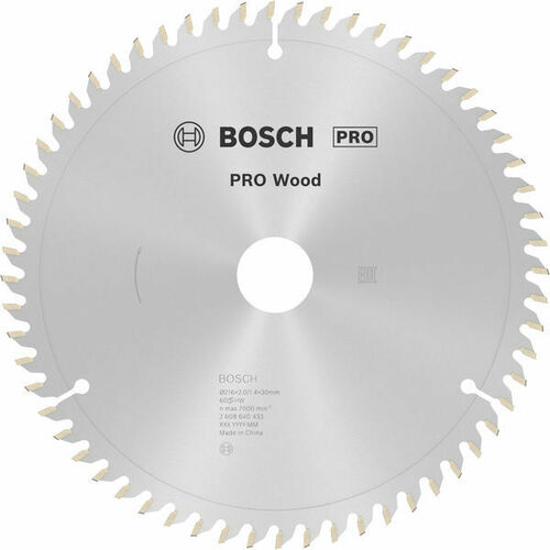 Bosch Power Tools PRO Wood Kreissägeblatt, 216 x 2 x 30 mm, Z60 2608640433 Bosch Power Tools PRO Wood Kreissägeblatt, 216 x 2 x 30 mm, Z60 2608640433