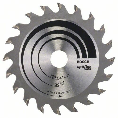 Bosch Power Tools PRO Wood Kreissägeblatt, 130 x 2,4 x 20 mm 2608640582