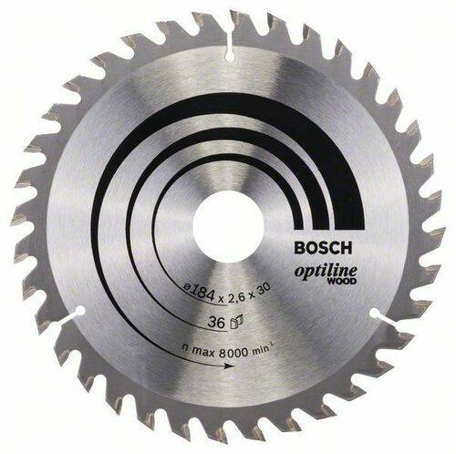 Bosch Power Tools PRO Wood Kreissägeblatt, 184 x 2,6 x 30 mm 2608640611