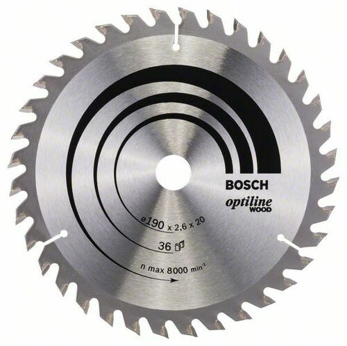 Bosch Power Tools PRO Wood Kreissägeblatt, 190 x 2,6 x 20 mm 2608640613