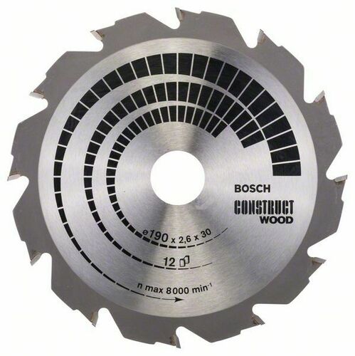 Bosch Power Tools PRO Construct Wood Kreissägeblatt 190 x 2608640633 Bosch Power Tools PRO Construct Wood Kreissägeblatt 190 x 2608640633