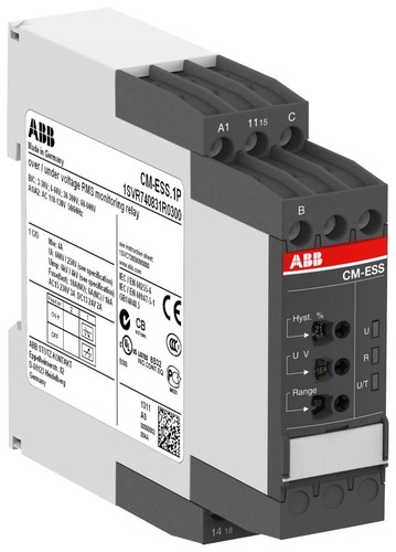 ABB Stotz S&J Spannungsüberwach.relais 1W 600V,24-240VACDC CM-ESS.1P 24-240V