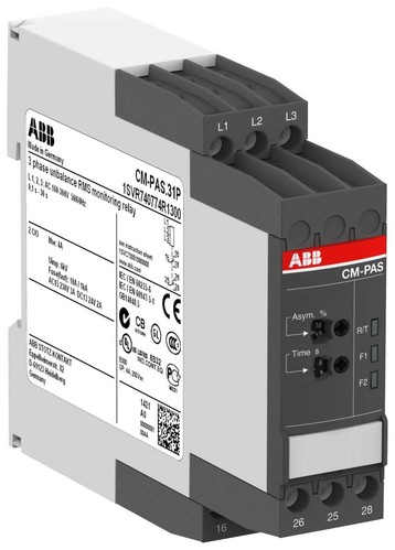 ABB Stotz S&J 3-Phasenüberwachungsrelais 2W 30s, 3x160-300VAC CM-PAS.31P