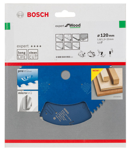 Bosch Power Tools Kreissägeblatt Expert for Wood H 120 x 20 Z12 2608644003