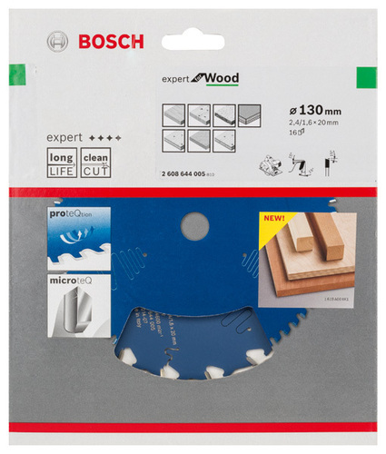 Bosch Power Tools Kreissägeblatt Expert for Wood H 130 x 20 Z16 2608644005