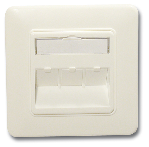 KERPEN DATACOM Keystone-Wanddose 3-fach RAL9010 KDA4A0KU3400001