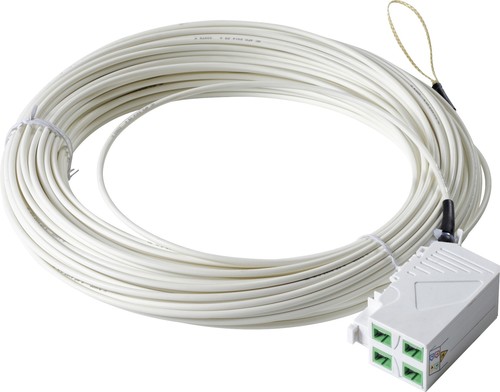 Idea Optical FTTH-Hutschienenadapter m.Kuppl.4xSC/APC 15m IO11891618230415