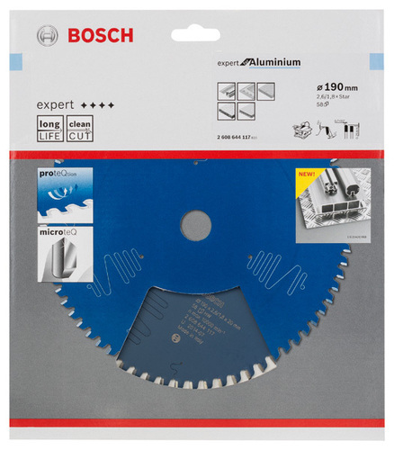 Bosch Power Tools Kreissägeblatt Expert for Aluminium T 190 x 2608644117 Bosch Power Tools Kreissägeblatt Expert for Aluminium T 190 x 2608644117