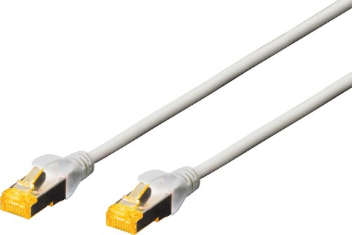 DIGITUS Patchkabel Cat6A ISO S/FTP 1 m grau LSOH AWG26 DK-1644-A-010