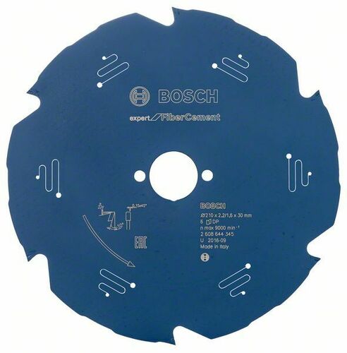 Bosch Power Tools Kreissägeblatt Fibre 210x30x2,2mm,6 2608644345