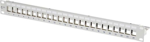 Metz Connect Patchpanel Keystone 24x grau leer 130926-0003KE