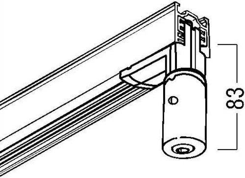 Zumtobel Group Pendel-Adapter 3ph schwarz ANSCHL-GEH BK 3CU ADAPT #60280072