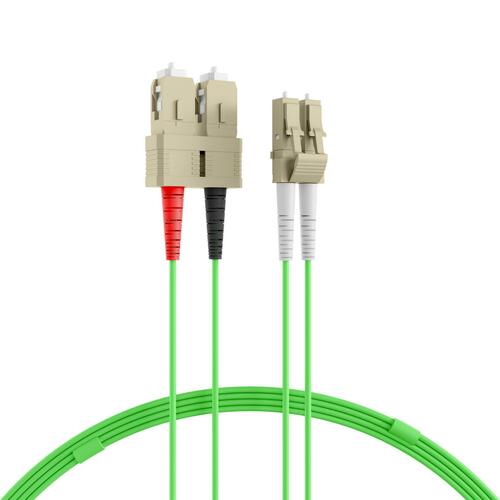 EFB-Elektronik Duplex Jumper SC-LC OM5 2m limegreen O0323.2OM5