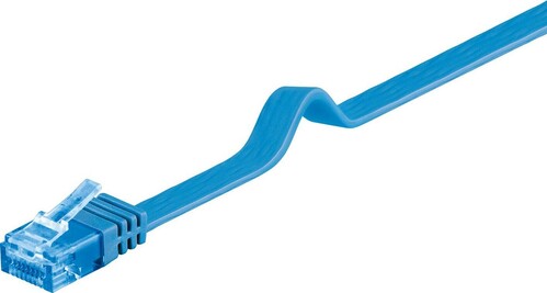 Goobay Flachkabel U/UTP Cat6a blau 2m 96317