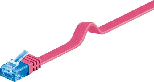 Goobay Flachkabel U/UTP Cat6a magenta 2m 96320