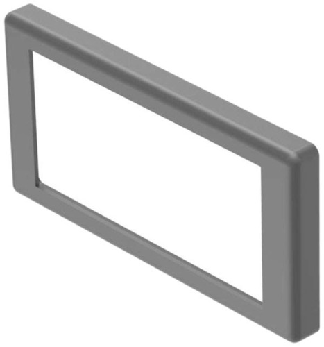 Eao Frontrahmen schwarz, flach 03-965.0