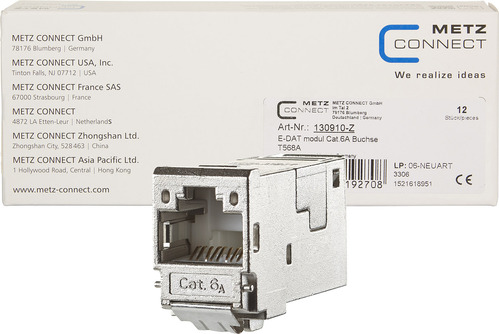Metz Connect E-DATmodul Cat.6A Buchse 130910-Z