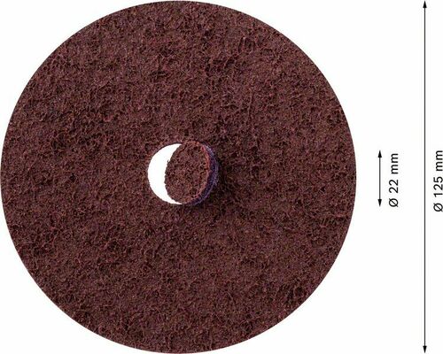 Bosch Power Tools Vliesscheibe N477 125x22mm,mittel 2608901270