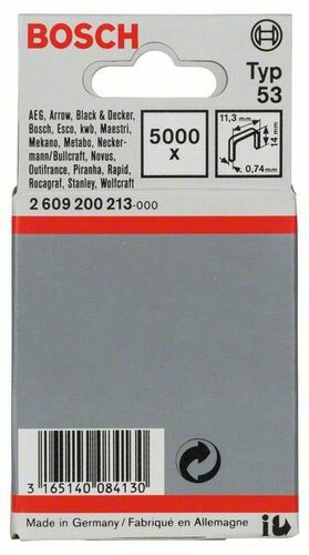 Bosch Power Tools Feindrahtklammer 14m Typ 53,VE5000 2609200213
