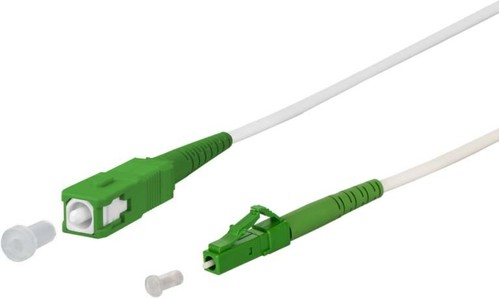 Metz Connect OpDAT LWL-Patchkabel weiß SCAPC/LCAPC 3m 151P7EAJA30E
