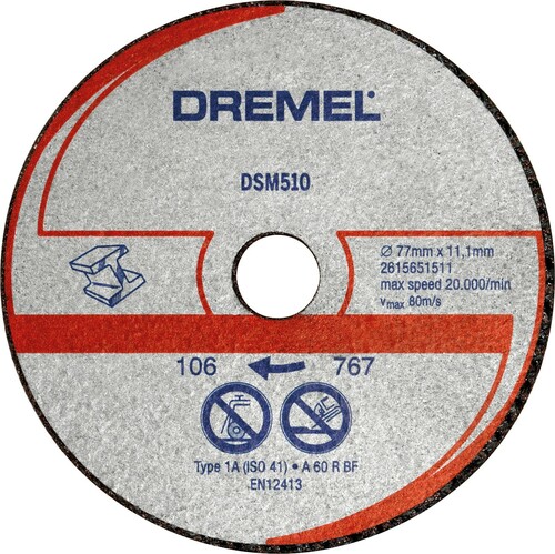 Bosch Power Tools Dremel Trennscheibe Metall/Kunststoff 2615S510JB Bosch Power Tools Dremel Trennscheibe Metall/Kunststoff 2615S510JB