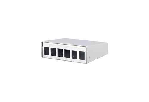 Metz Connect Keystone AP-Gehäuse 6 Port reinweiß RAL9010 130861-0602KE