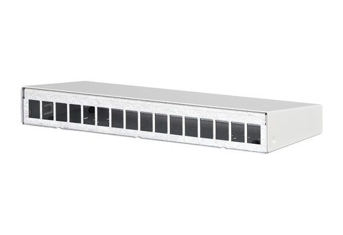 Metz Connect Keystone AP-Gehäuse 16 Port reinweiß RAL9010 130861-1602KE