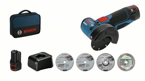 Bosch Power Tools Akku-Winkelschleifer 2 x 2.0 Ah Li-Ion Ak GWS 12V-76
