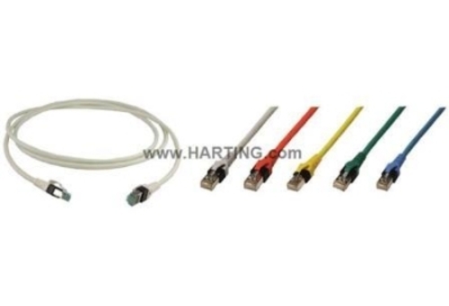 Harting RJI-Kabel Cat.6a blue 0,5m 09488787589005