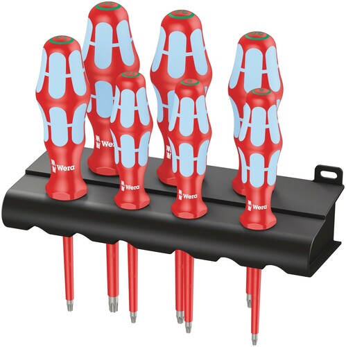 Wera Werk 6-rund Schraubendrehersatz 3167 i/7 eds+Rack 05022767001