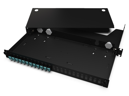 Corning LWL-Verteilerfeldgehäuse 24Fasern DPX OM3/OM4 LAN1-24AD-ADPT-B Corning LWL-Verteilerfeldgehäuse 24Fasern DPX OM3/OM4 LAN1-24AD-ADPT-B