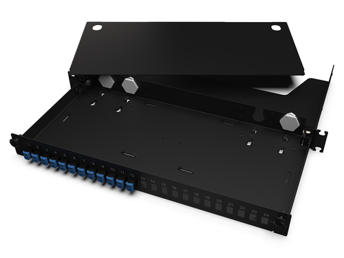 Corning LWL-Verteilerfeldgehäuse 24Fasern SM OS2 1U LAN1-24AE-ADPT-B Corning LWL-Verteilerfeldgehäuse 24Fasern SM OS2 1U LAN1-24AE-ADPT-B