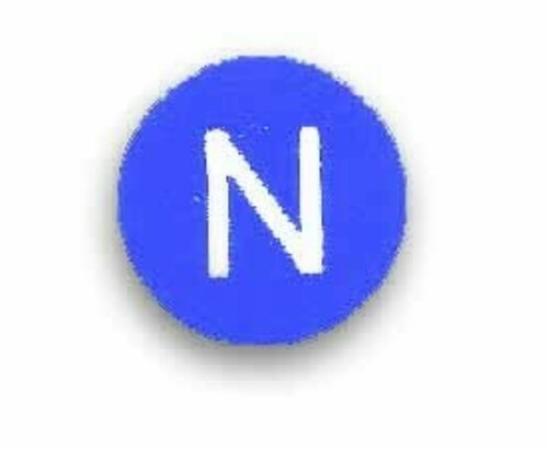 Cimco Werkzeuge Leiterkennzeichnung Neutrall. N, blau 182626
